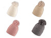 Women's / Girls' Pom Pom Winter Hat, Emi Ross 