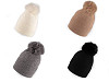 Cappello invernale, con pompon, da donna/ragazza, Emi Ross 