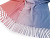 Cashmere type scarf with fringes, ombré 70x175 cm