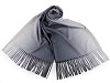 Cashmere type scarf with fringes, ombré 70x175 cm