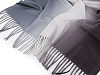 Cashmere type scarf with fringes, ombré 70x175 cm