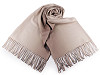 Cashmere type scarf with fringes, ombré 70x175 cm