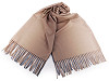 Cashmere type scarf with fringes, ombré 70x175 cm