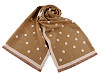 Cashmere type scarf with fringes, polka dot 68x190 cm