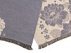 Sciarpa tipo cashmere, con frange, motivo: fiori, dimensioni: 68 x 180 cm