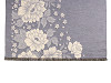 Cashmere type scarf with fringes, flowers 68x180 cm