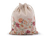 Linen gift bag 13x18 cm, Spring / Easter 