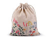 Linen gift bag 13x18 cm, Spring / Easter 