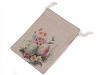 Linen gift bag 13x18 cm, Spring / Easter 