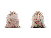 Bolsa de regalo de lino 13x18 cm, primavera/Pascua 