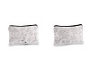 Trousse en tissu avec fermeture Éclair pour finition DIY, 13 x 22 cm