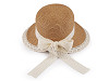 Women's summer hat / straw hat with lace