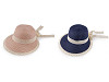 Women's summer hat / straw hat with lace