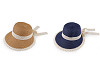 Women's summer hat / straw hat with lace