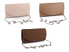 Bolso de noche tipo clutch, terciopelo