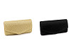 Bolso de mano tipo clutch, con Lurex