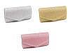 Bolso de mano tipo clutch, con Lurex
