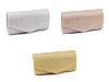Bolso de mano tipo clutch, con Lurex