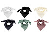 Foulard en coton, uni, 70 x 70 cm