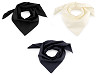 Cotton scarf, solid color, 70x70 cm