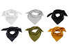 Foulard en coton, uni, 70 x 70 cm