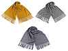 Scarf / shawl / plaid with fringes 70x190 cm