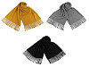 Sciarpa / Scialle / Plaid invernale, con frange, dimensioni: 70 x 190 cm