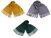 Scarf / shawl / plaid with fringes 70x190 cm