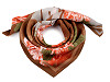 Scarf 65x65 cm, Flowers