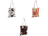 Borsa tote in cotone, motivo: cane, gatto, dimensioni: 34 x 39 cm