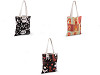 Borsa tote in cotone, motivo: cane, gatto, dimensioni: 34 x 39 cm