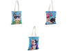Borsa shopper, in cotone, motivo: gatto, dimensioni: 34 x 40 cm