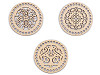Wooden lid for crocheting / basket making Ø15 cm