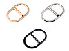 Boucle de ceinture métallique, double, trou de traction 35 mm