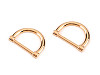 Flat Half-ring / D-ring for clothes and accessories width 20 mm