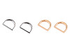 Flat Half-ring / D-ring for textiles and footwear width 20 mm
