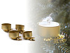 Vánoční svícny na čajové svíčky s klipem - sada 4 ks