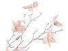 Umělá magnolie ojíněná metalická