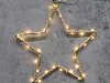Dekorace vánoční svítící LED hvězda k zavěšení