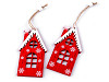 Wooden cut-out house, hanging ornament