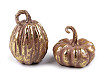 Calabaza de decoración con imitación de metal