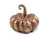 Calabaza de decoración con imitación de metal