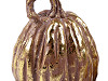 Calabaza de decoración con imitación de metal