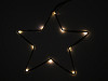 Dekorační vánoční svítící LED hvězda k zavěšení