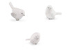 Bird decoration with glitter