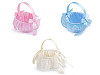 Panier de mariage en satin pour demoiselles d’honneur