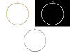 Lacquered metal circle hoop Ø30 cm