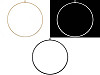 Aro circular metálico lacado Ø50 cm