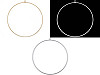 Kovový kruh na lapač snov / na dekorovanie Ø50 cm