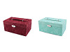 Lockable 2in1 jewelry box, suede